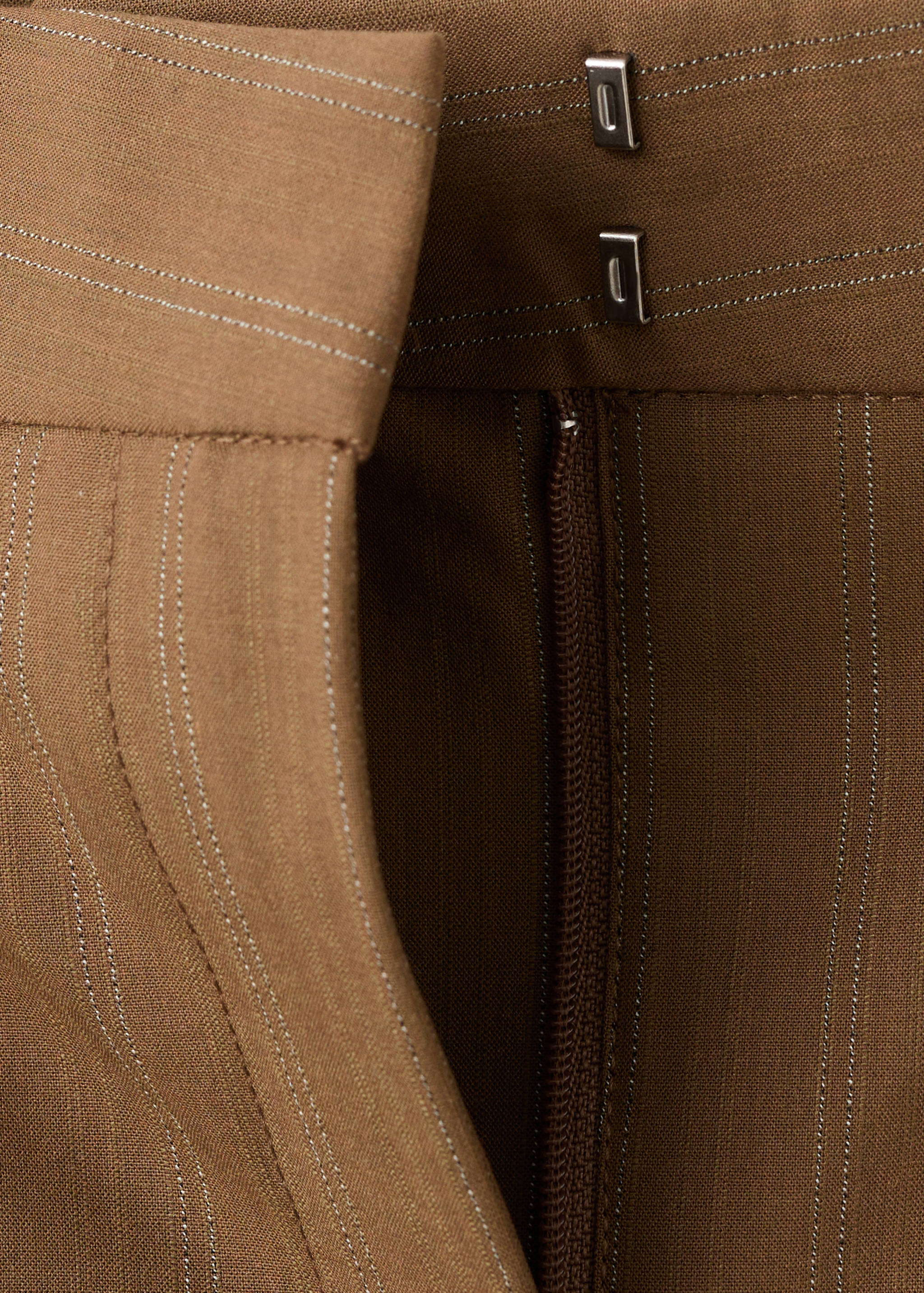 Mango trousers systeck in toffee - Image 2