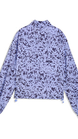 PUMA essentials animal print half-zip jacket women in intense lavender - Image 2