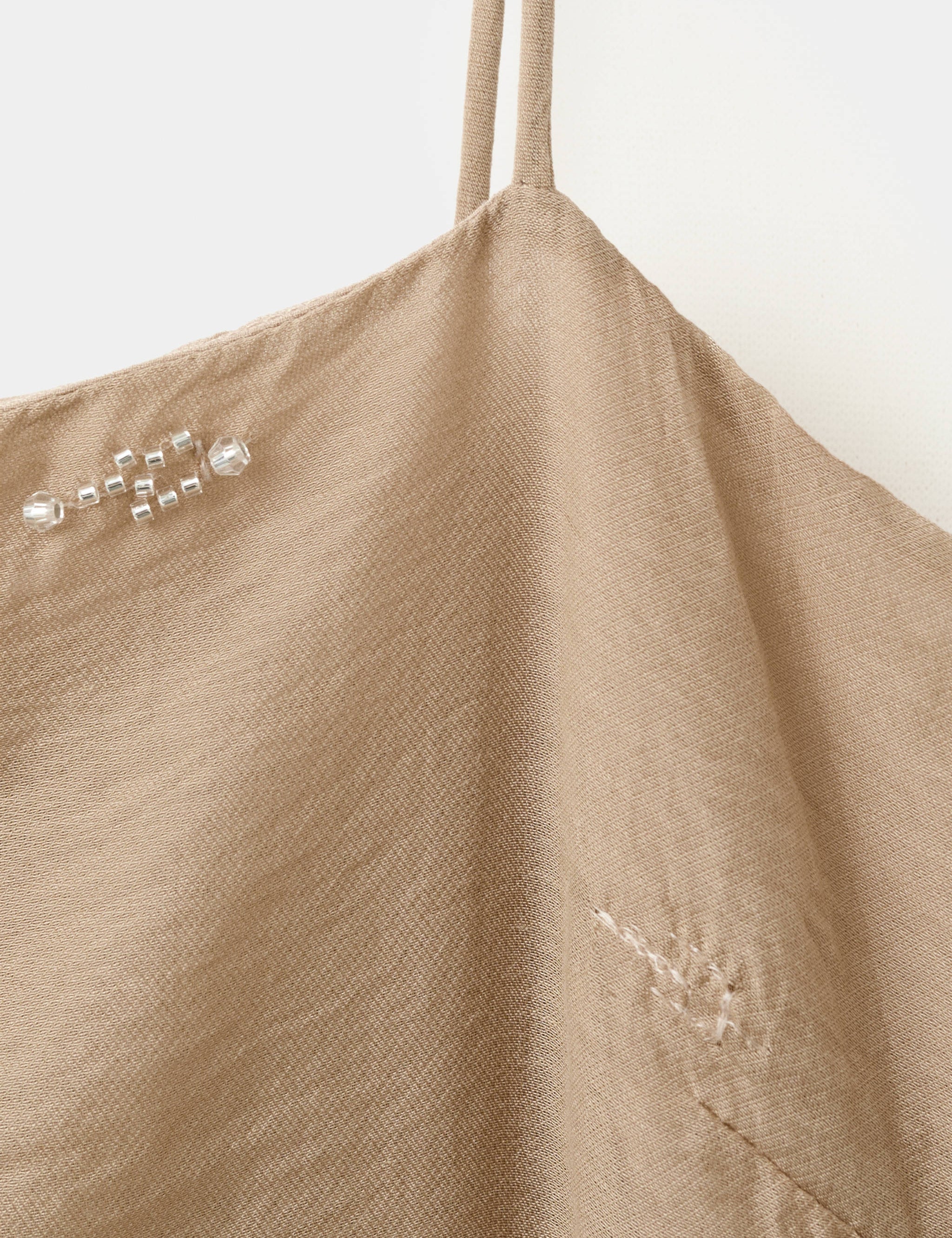 Mango dress just in beige - Image 2