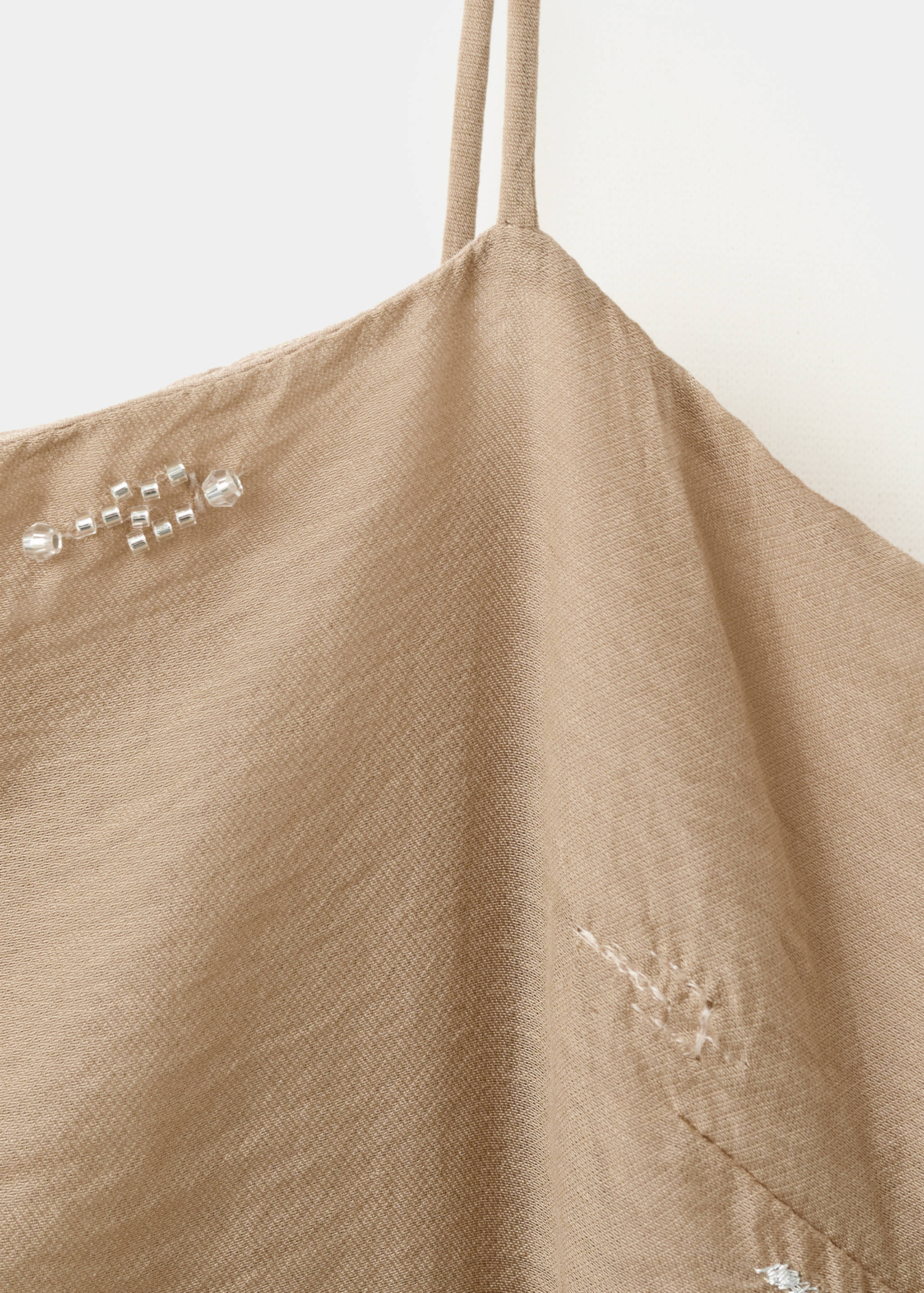 Mango dress just in beige - Image 2