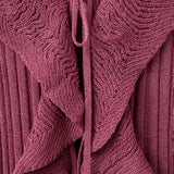 Mango cardigan volantes in wine - Image 2