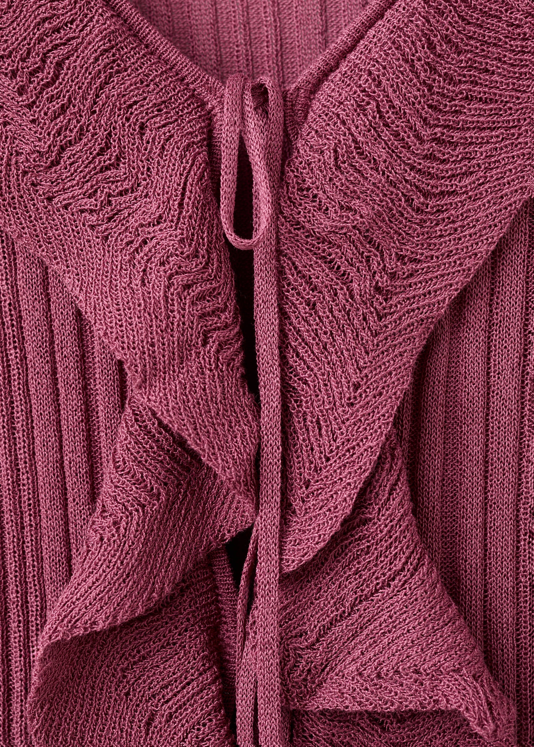 Mango cardigan volantes in wine - Image 2