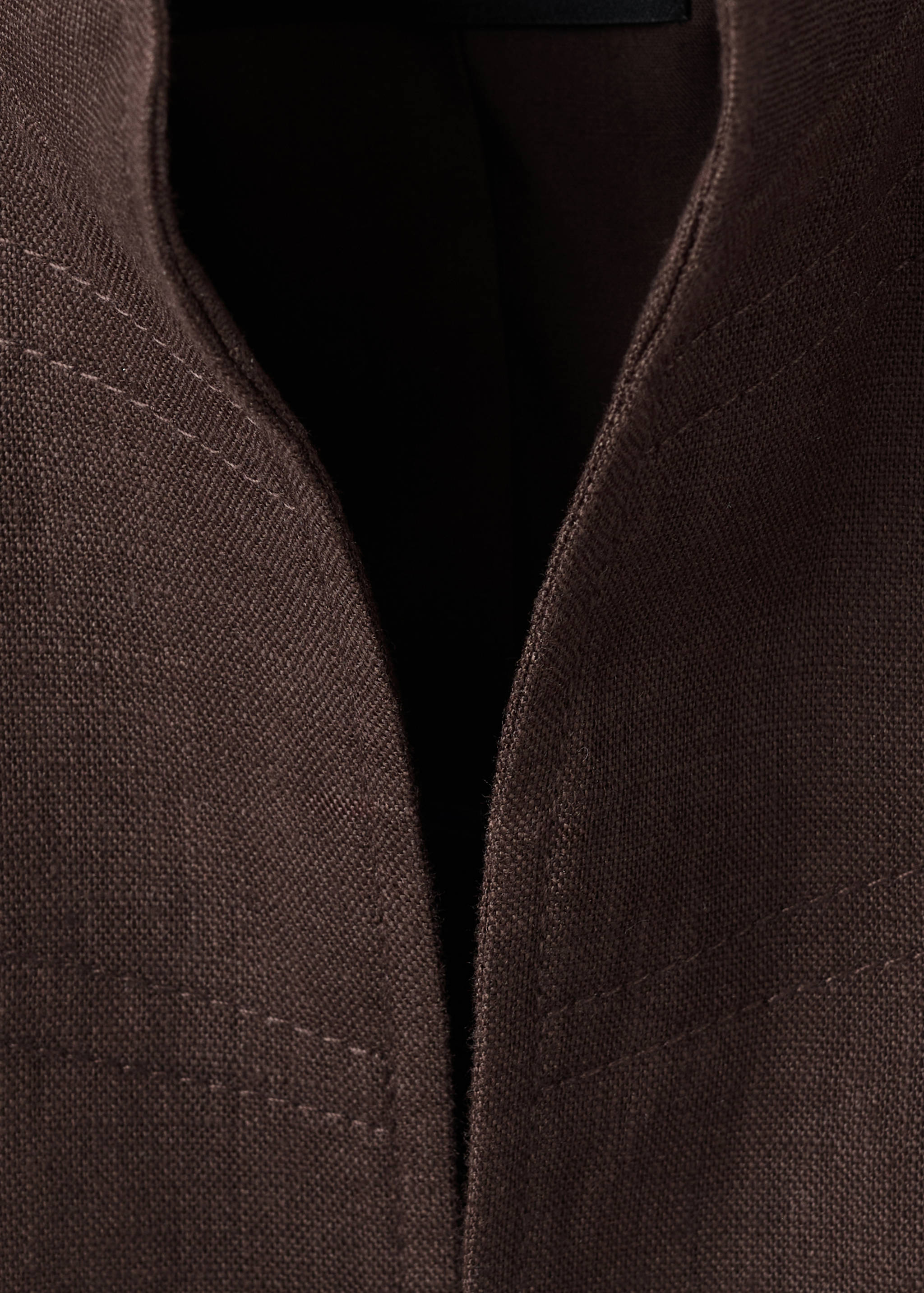 Mango chaqueta juan in chocolate - Image 2