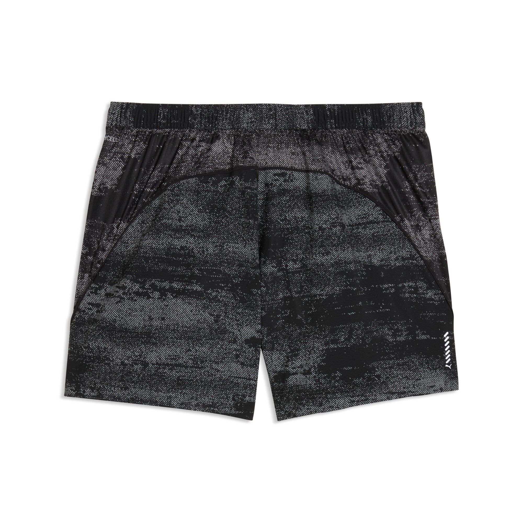 PUMA run velocity printed running 5" shorts men in black - Image 2