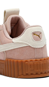 PUMA carina 3.0 luxe suede sneakers women in rose latte and alpine snow - Image 2