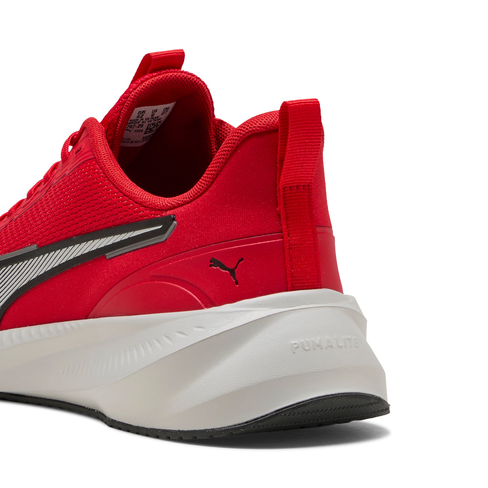 PUMA flyer lite 3 running shoes in for all time red and cool light gray - Image 2