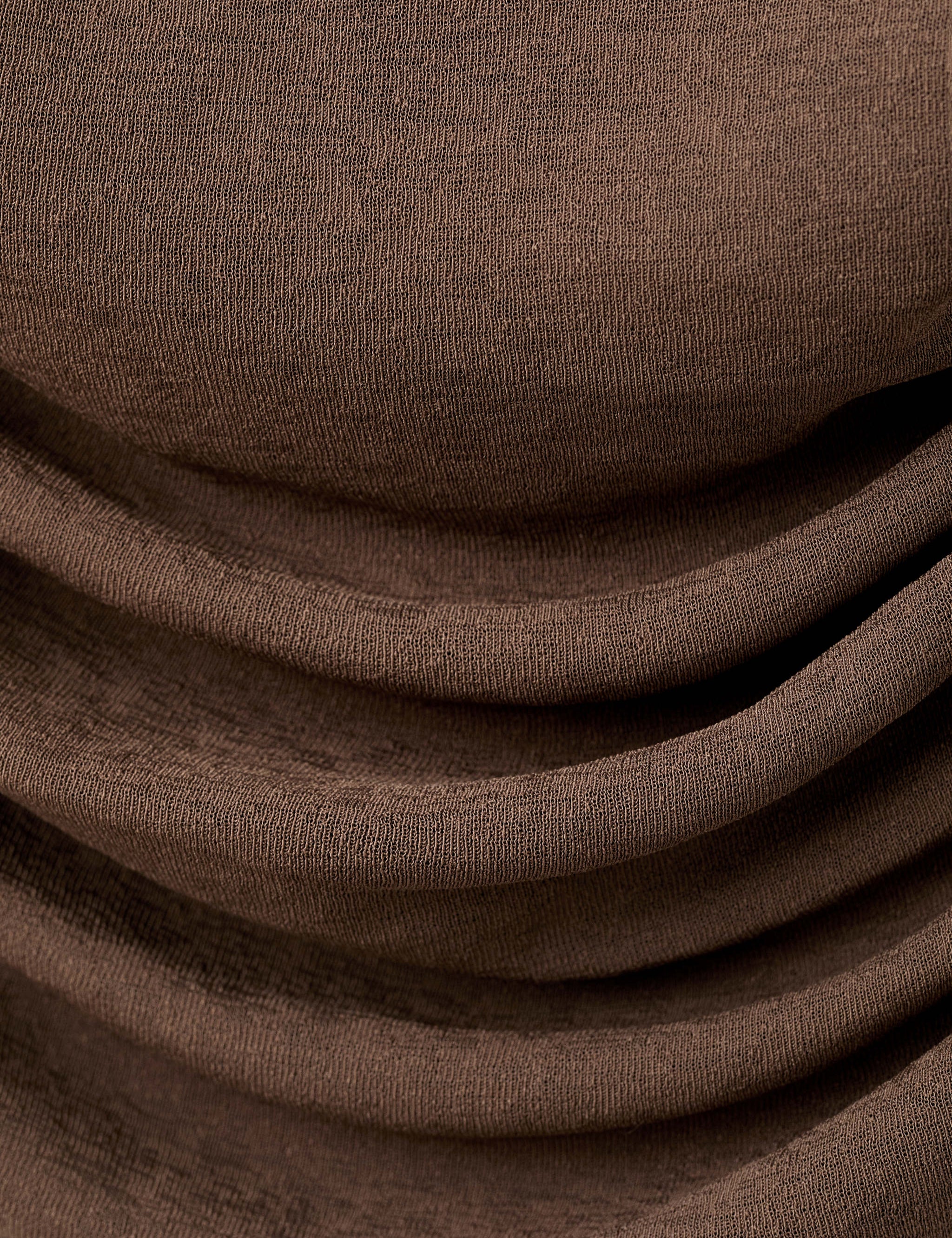 Mango top noa in brown - Image 2