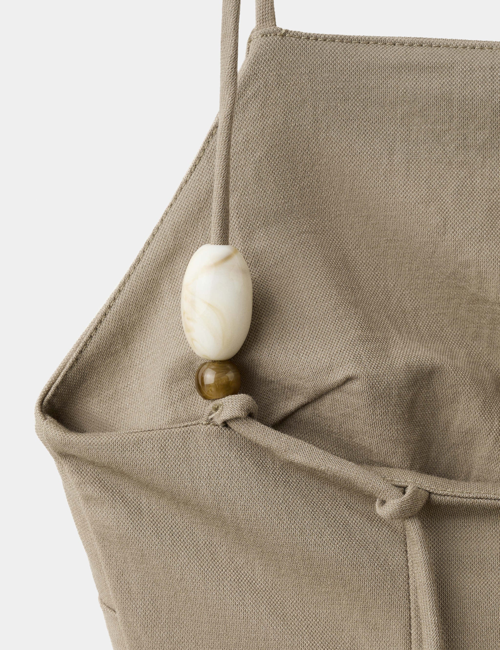 Mango dress stone in taupe - Image 2