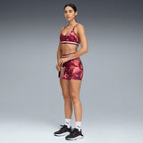 PUMA Floral ribbon low-support bra in ruby shimmer - Image 3