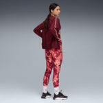 PUMA Strong high-waist tights in ruby shimmer - Image 3