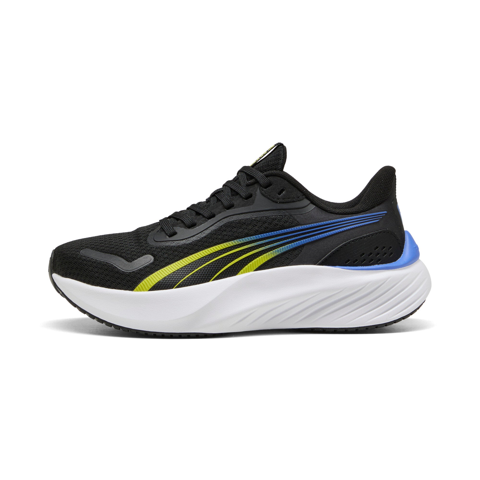 PUMA pounce lite running shoes youth in black and lime smash - Image 3