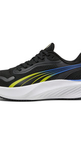 PUMA pounce lite running shoes youth in black and lime smash - Image 3