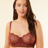 Etam flexi lace - sc balconnet in russet brick