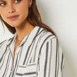 Etam kaitlin - chemise in white print