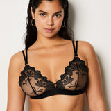 Etam palmes - sa triangle in black
