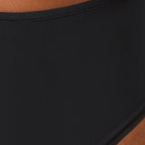 Etam perfect coton - tanga midi in black