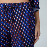 Etam beryl - pantalon in blue/green print