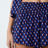 Etam beryl - short in blue/green print