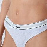 Etam cozy - string in light gray