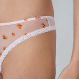 Etam peaches - string in pink print