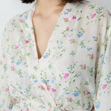 Etam prati - deshabille in blue/green print