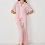 Etam cheeta - chemise mc in powder pink