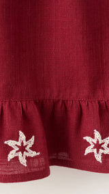 Mango blusa mosset in eggplant - Image 3