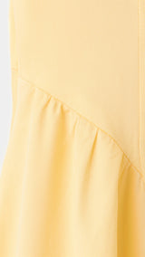 Mango vestido nicole in pastel yellow - Image 3