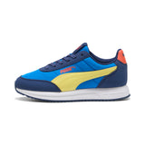PUMA R78 lightwind sneakers youth (403706) in racing blue and pineapple ice - Image 3