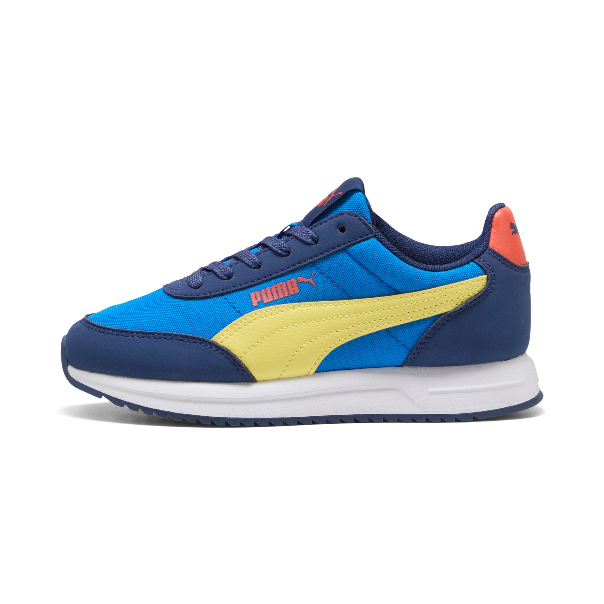 PUMA R78 lightwind sneakers youth (403706) in racing blue and pineapple ice - Image 3
