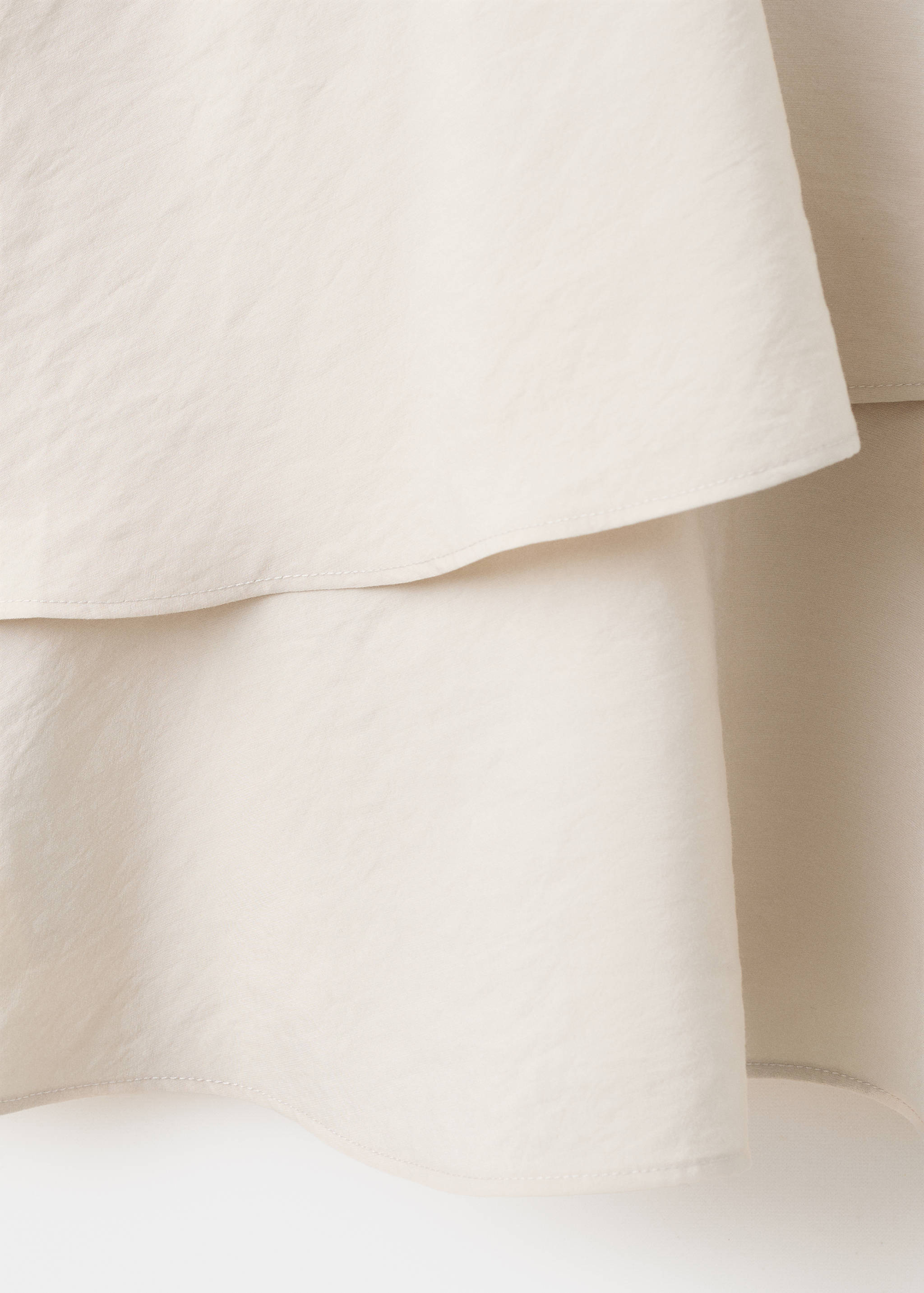 Mango vestido cream in raw - Image 3