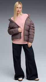 PUMA ESSENTIALS ELEVATED relaxed wash tee in poised pink - Image 3