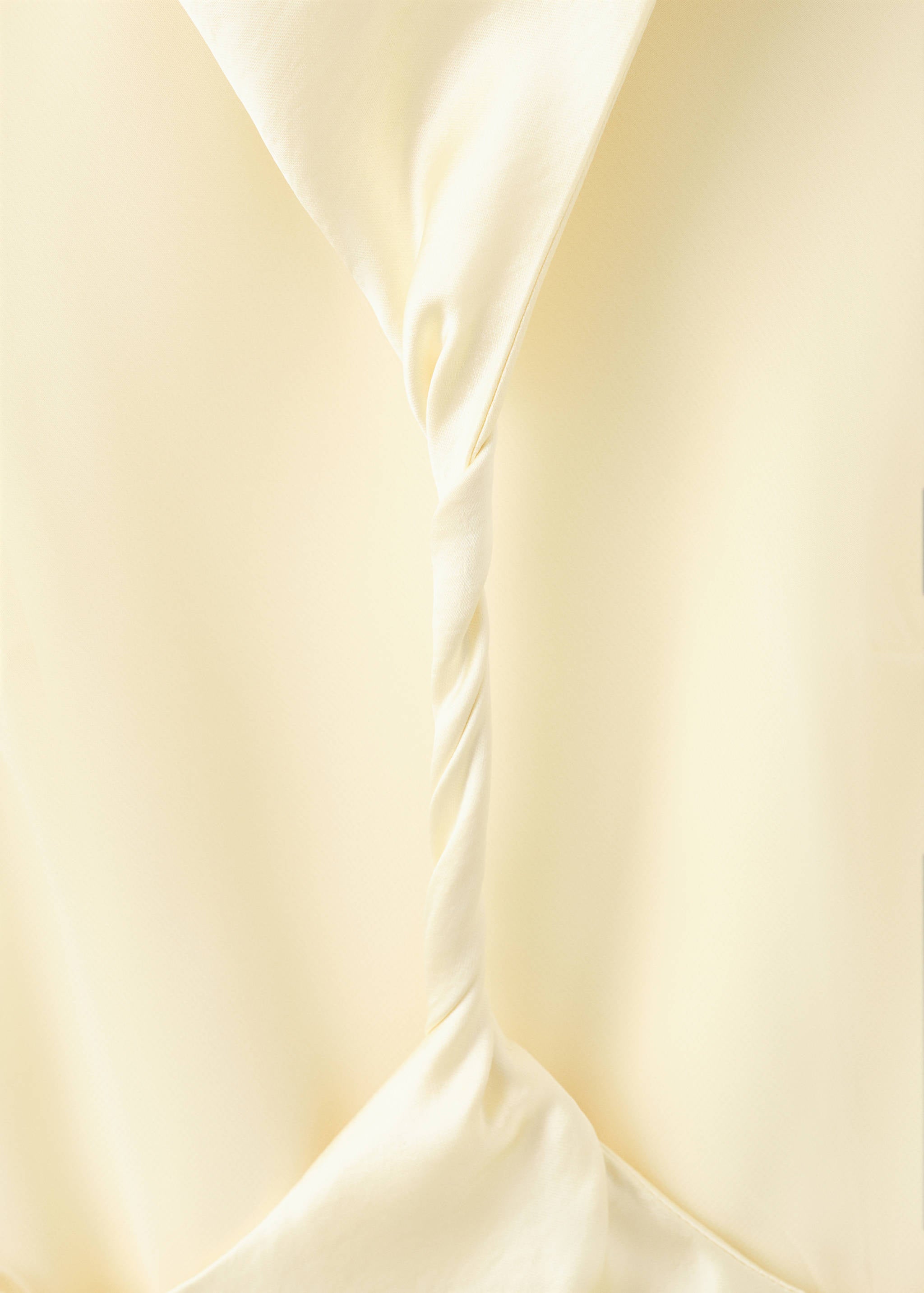 Mango vestido champagn in pastel yellow - Image 3