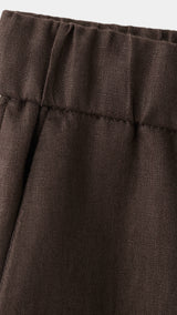 Mango trousers soma in chocolate - Image 3