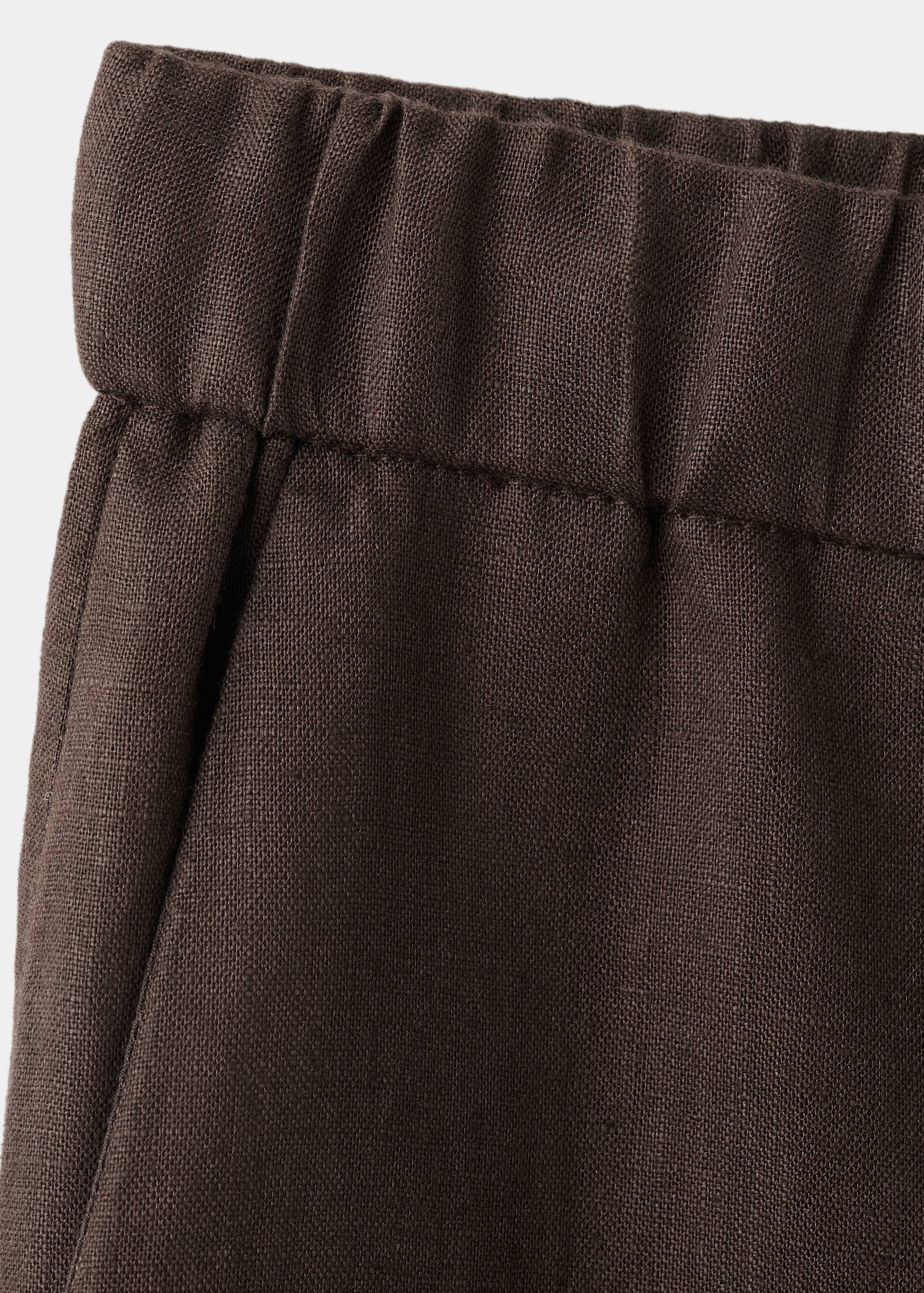 Mango trousers soma in chocolate - Image 3