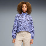 PUMA essentials animal print half-zip jacket women in intense lavender - Image 3