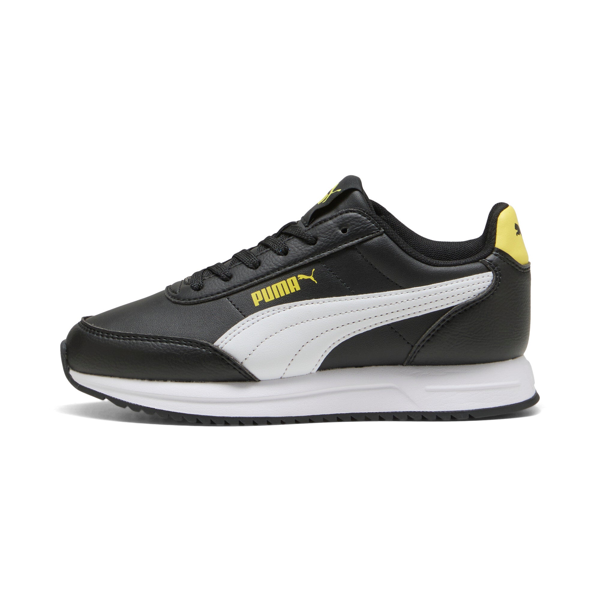 PUMA R78 lightwind sneakers youth (403709) in black and white - Image 3
