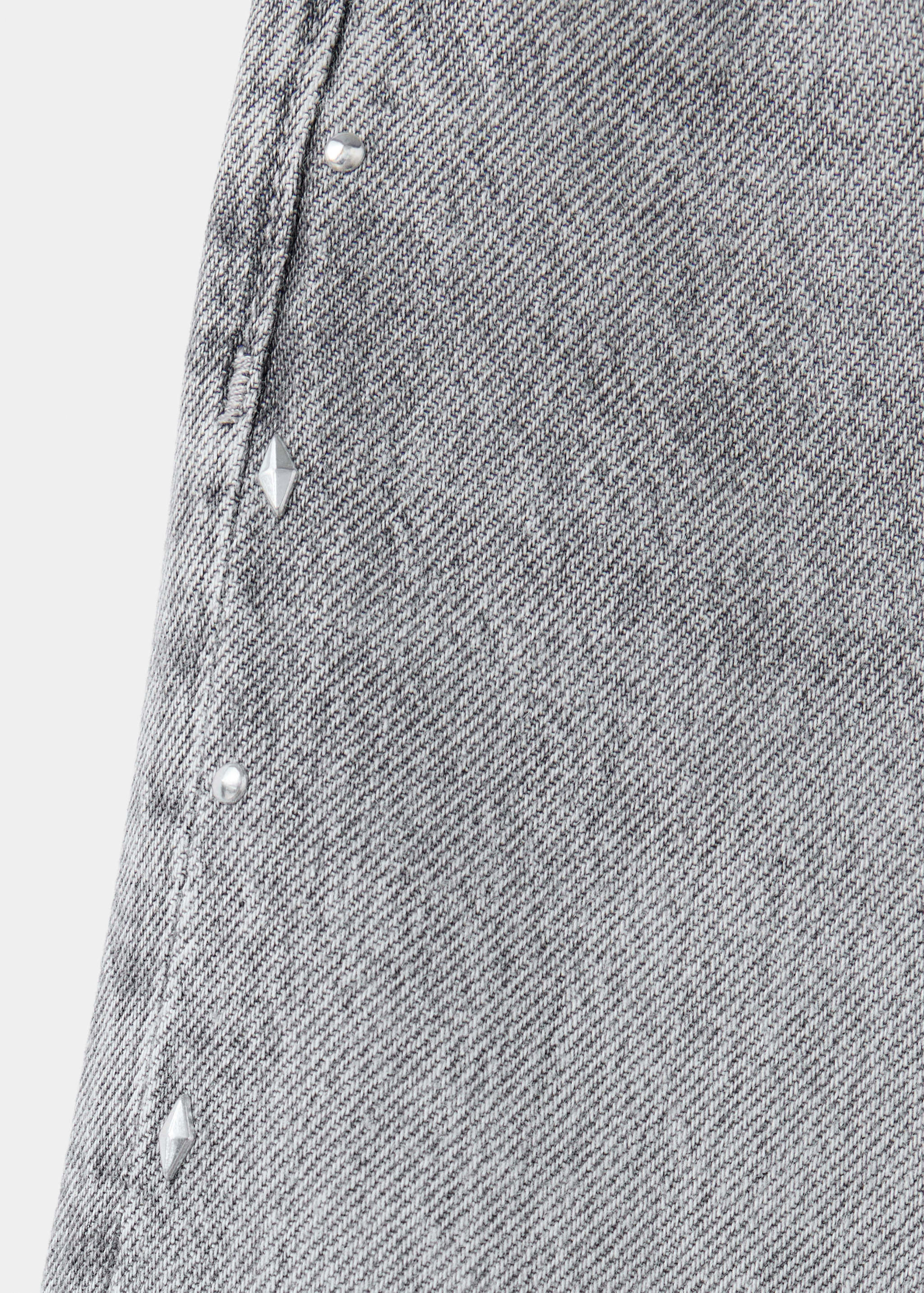 Mango jeans culotter in grey denim - Image 3