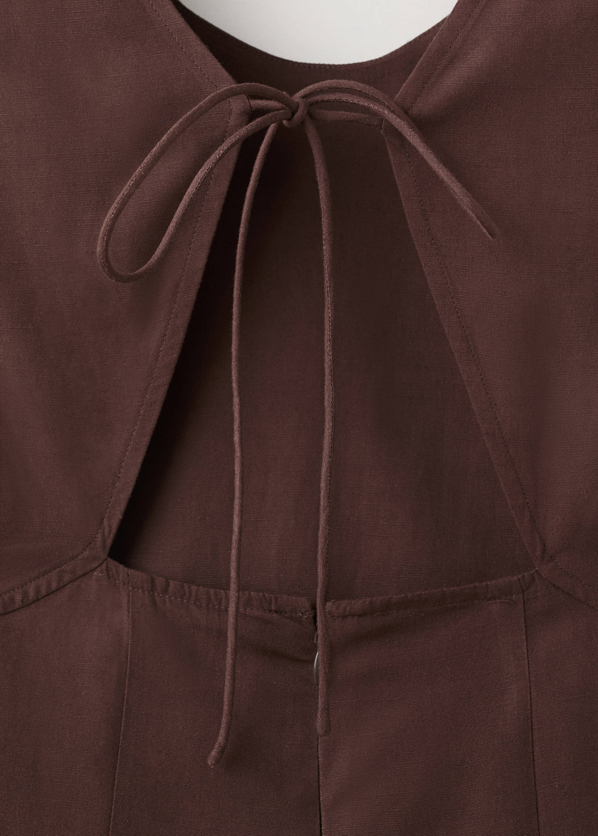 Mango vestido julie in brown - Image 3