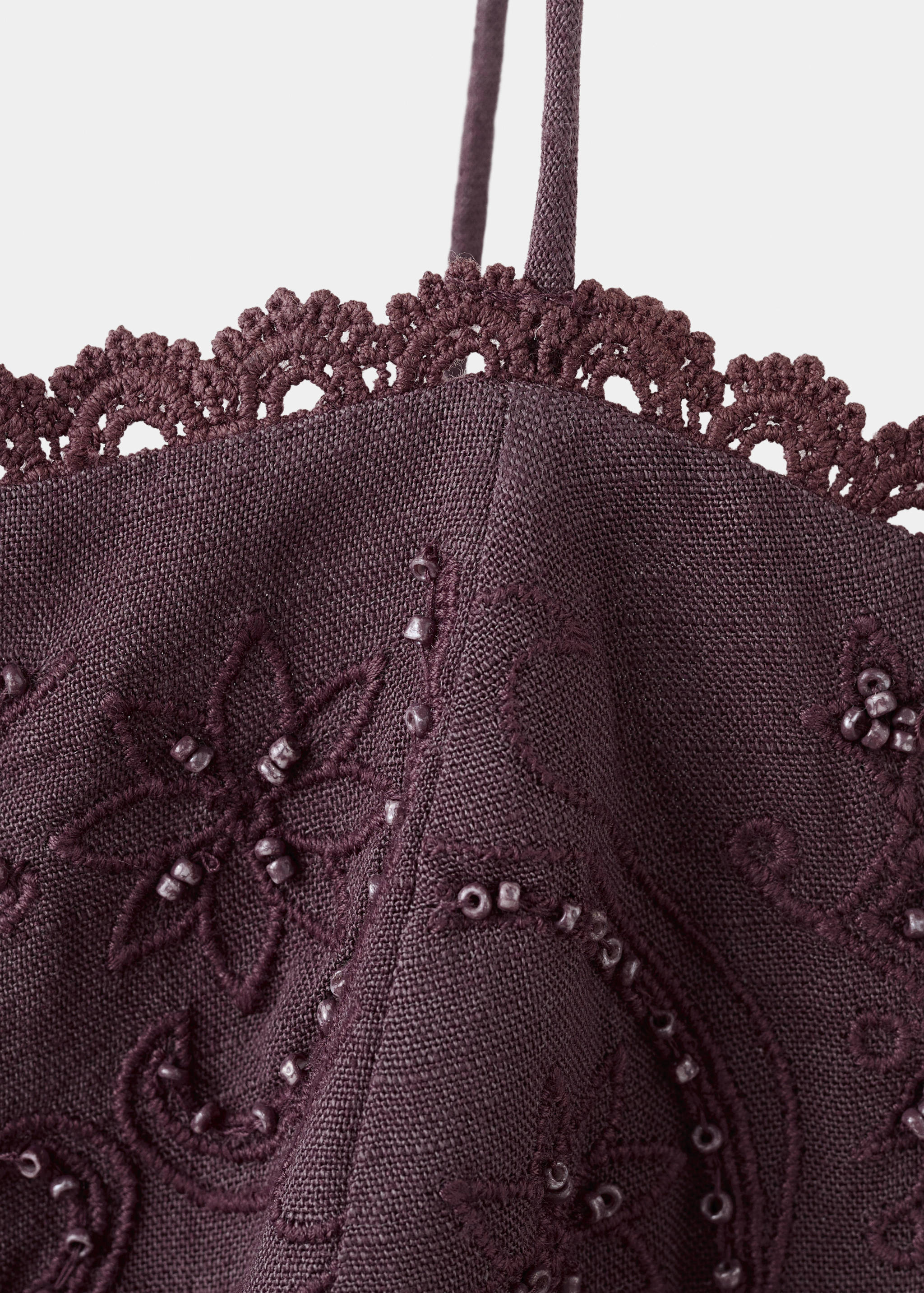 Mango vestido jimez in plum - Image 3