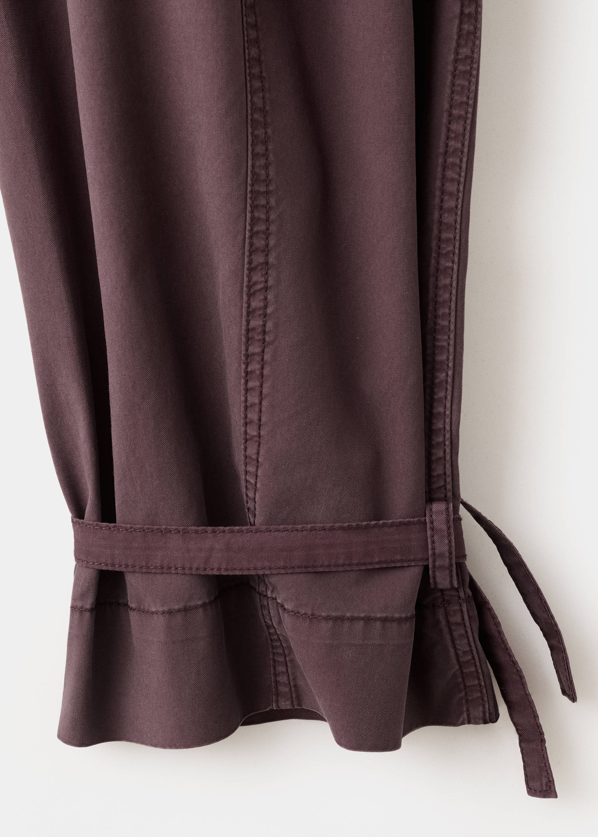 Mango pantalon ant in purple brown - Image 3