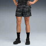 PUMA run velocity printed running 5" shorts men in black - Image 3