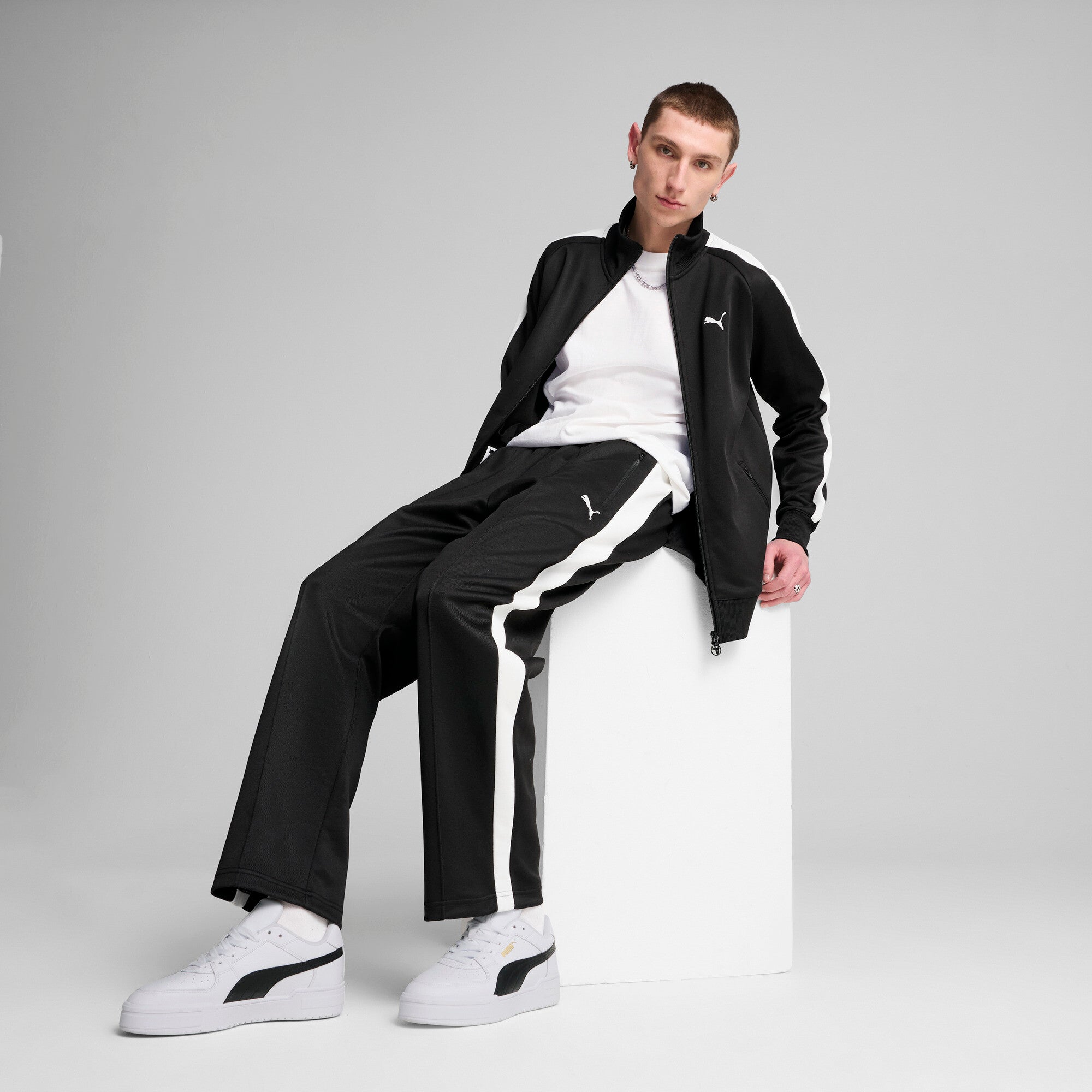PUMA T7 ALWAYS ON track jacket in black - Image 3