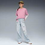 PUMA TWEENERVERSE knotted tee in poised pink - Image 3