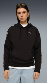 PUMA essentials graphics animal hoodie women in black - Image 3