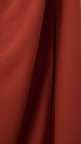 Mango dress marilyn in terracotta - Image 3