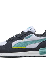 PUMA graviton sneakers youth in white and baltic sea blue - Image 3