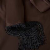 Mango top fleki in brown - Image 3