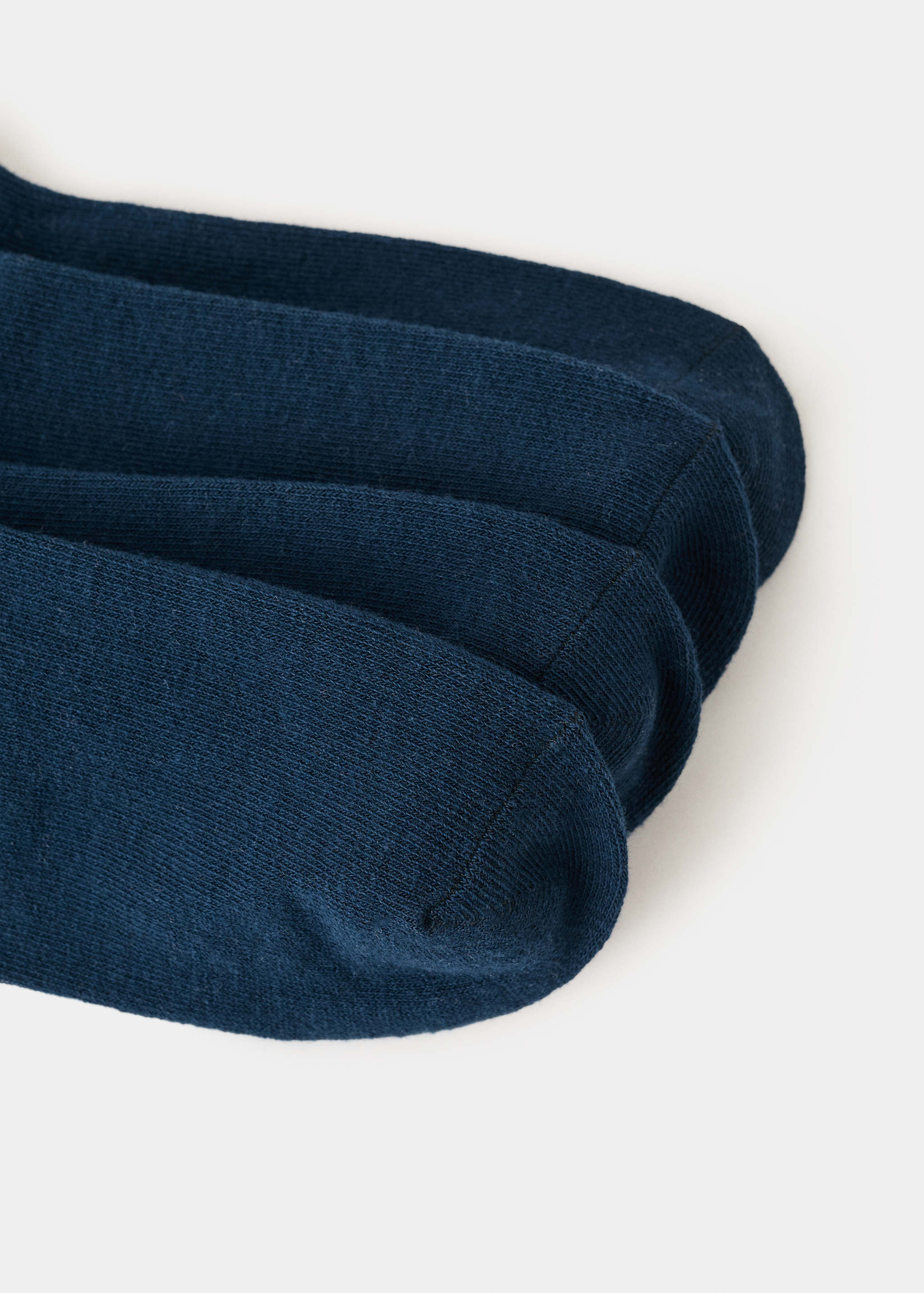 Mango socks solid in navy - Image 3