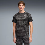 PUMA run velocity printed tee men in black - Image 3